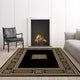 Da Vinci Rug Black/Cream 057-0801-3233 80cm x 150cm