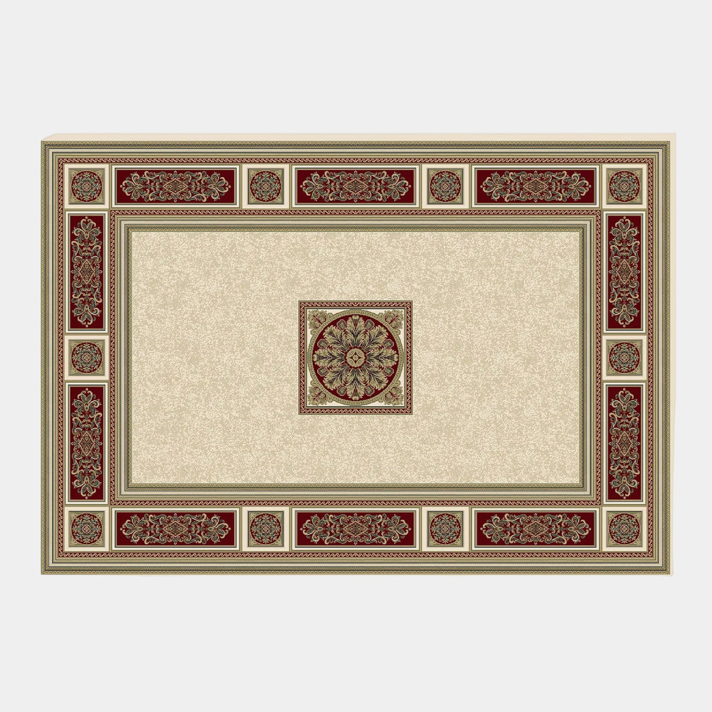 Da Vinci - Patterned Rug, 057-0801 Cream Red 057 081 6414