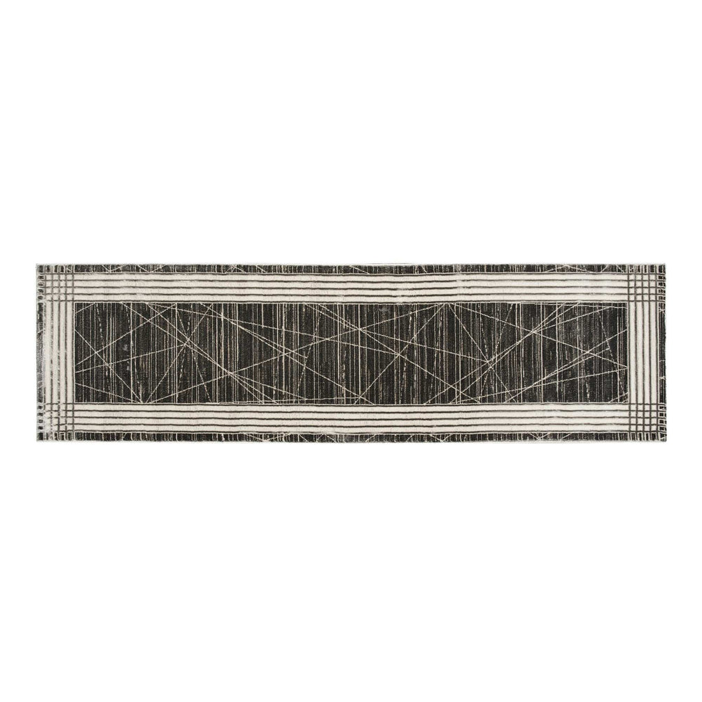 Desire - Runner Rug 66cm x 229cm 66 x 229cm Runner Charcoal Silver