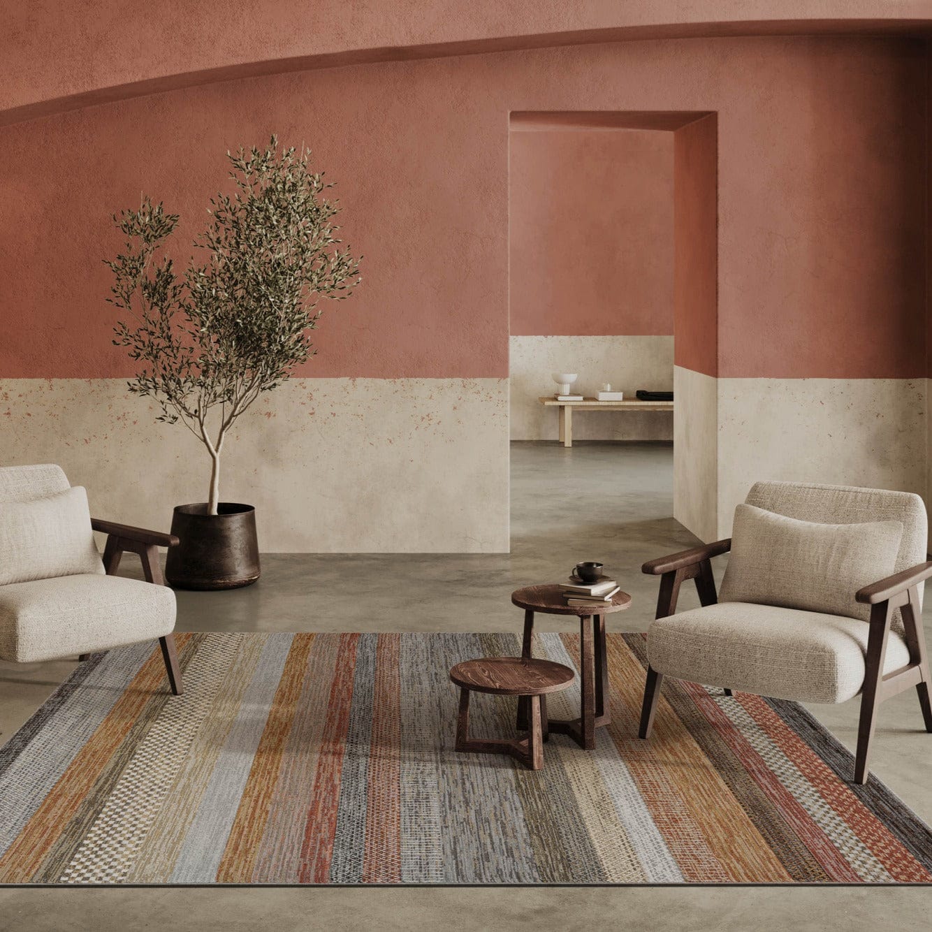 Galleria Striped - Pattern Rug, 063 0844