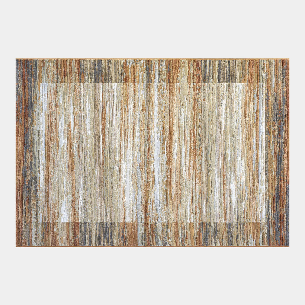 Galleria - Striped Rug, Brown