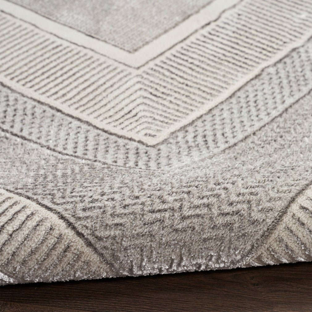 Glitz Runner Rug - GLZ07 Silver 66 x 229cm