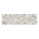 Glitz Rug - Ivory Grey 66cm x 229cm Runner Rug