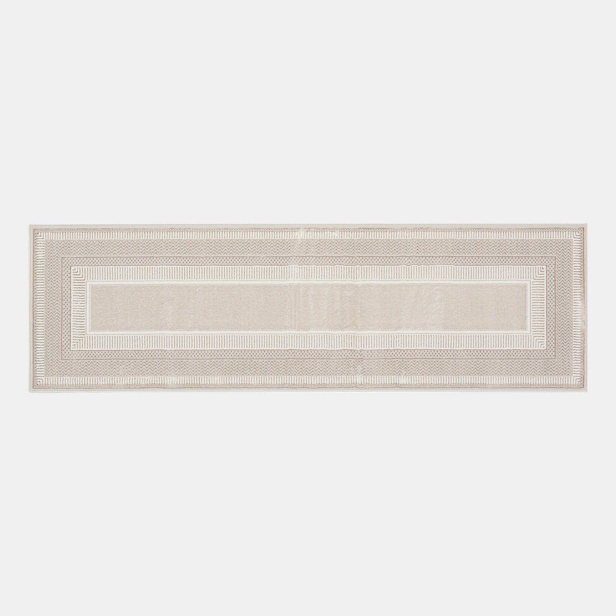 Glitz - Patterned Runner Rug Ivory