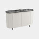 Tropez - Small 4 Door Sideboard, Ceramic Top Ivory