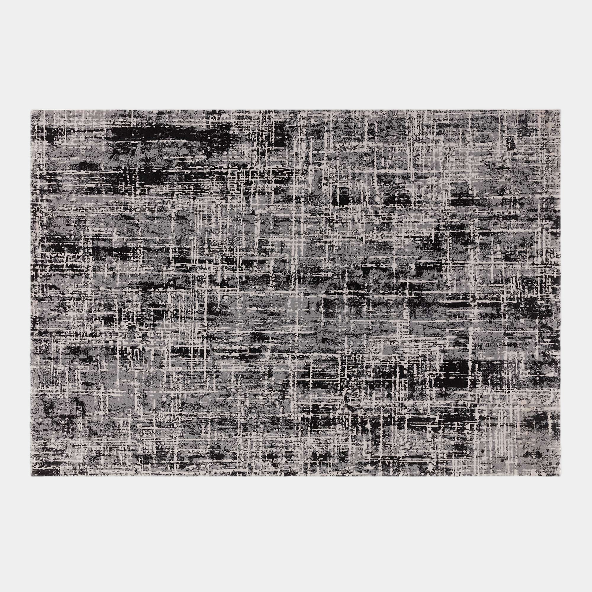 Kuza Abstract - Kuza Abstract Rug Black 160cm x 230cm