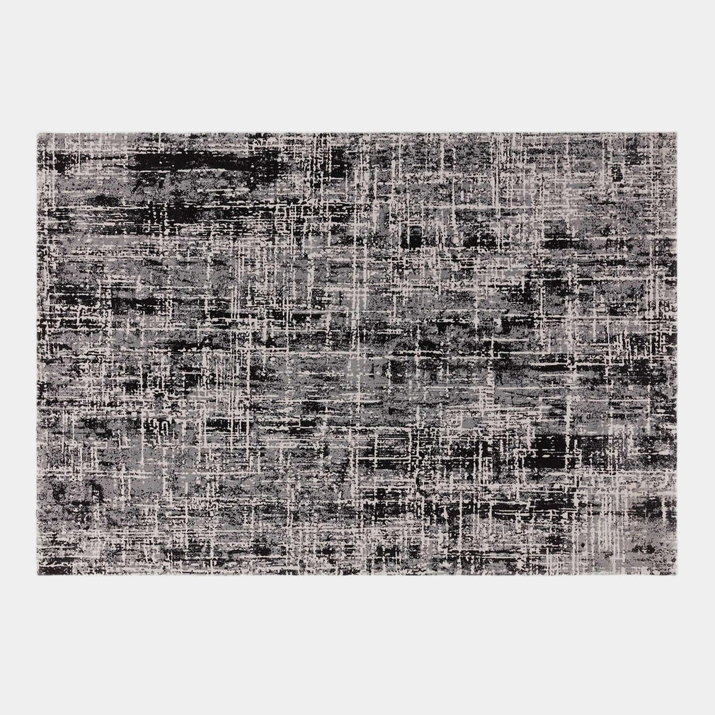 Kuza Abstract - Patterned Rug Abstract Black