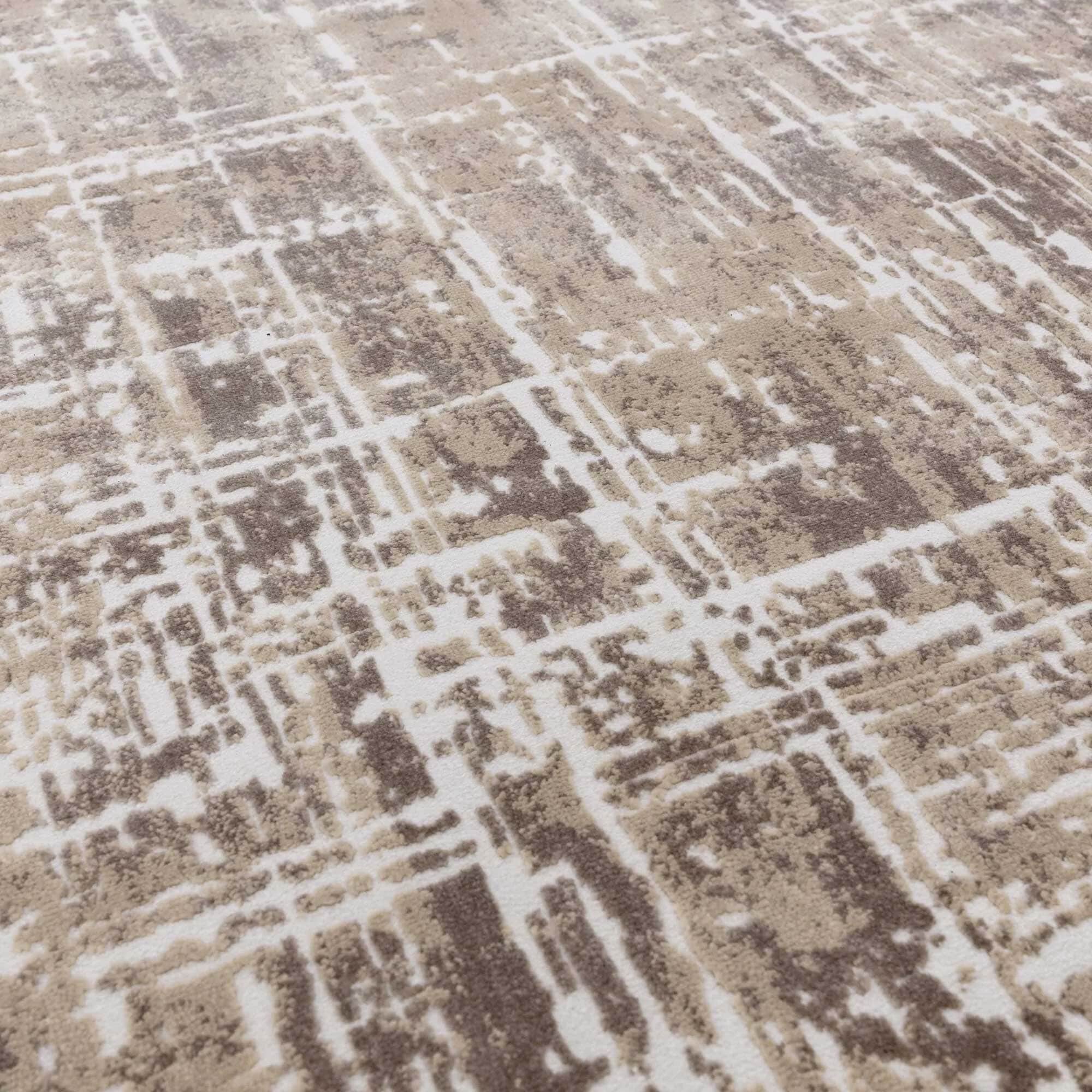 Kuza Abstract - Kuza Abstract Rug Beige 160cm x 230cm