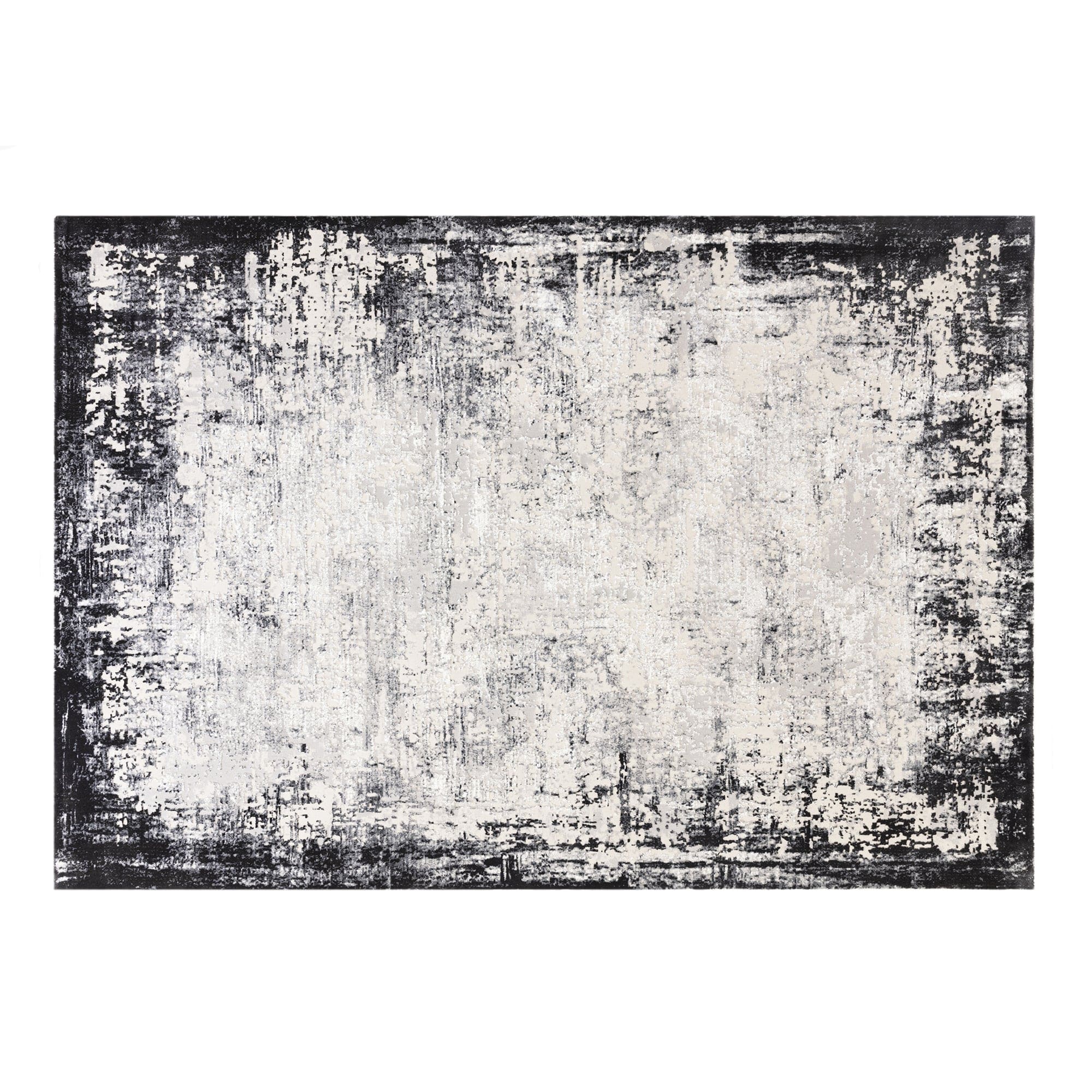 Kuza Border Rug Grey 200cm x 290cm