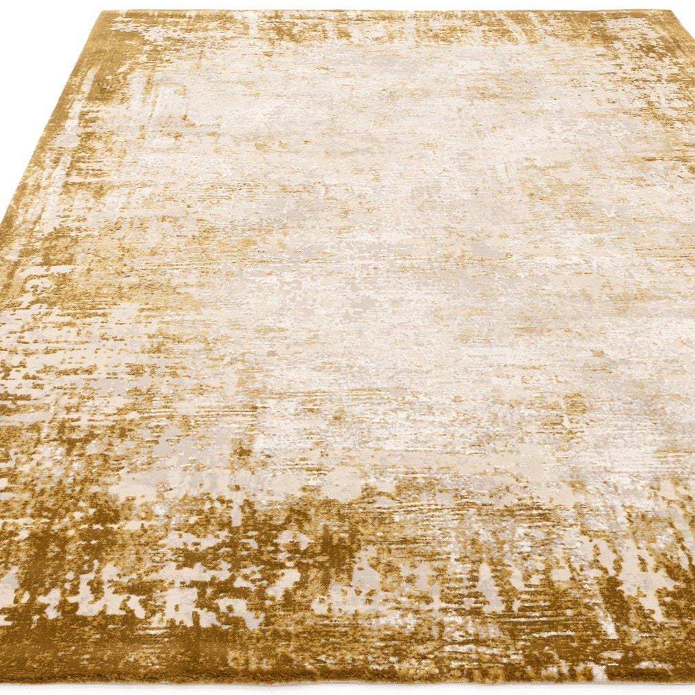 Kuza Border Rug Gold 120cm x 170cm