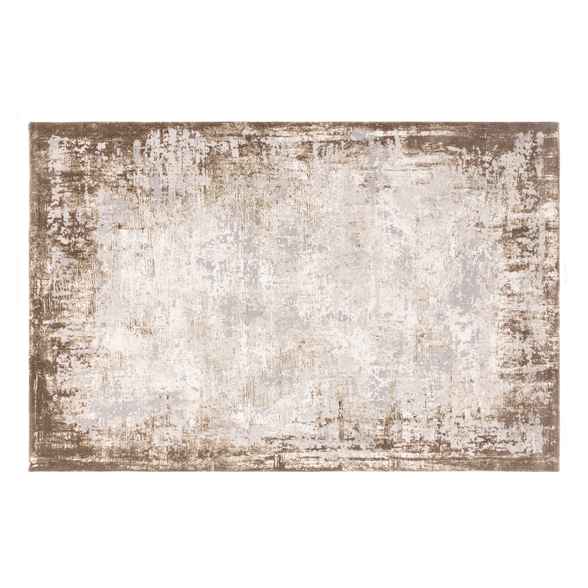 Kuza Border Rug Beige 200cm x 290cm