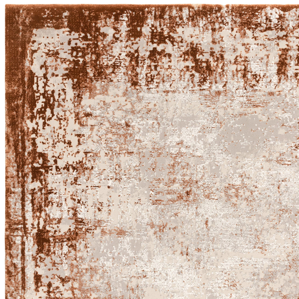 Kuza Border Rug Terracotta 120cm x 170cm