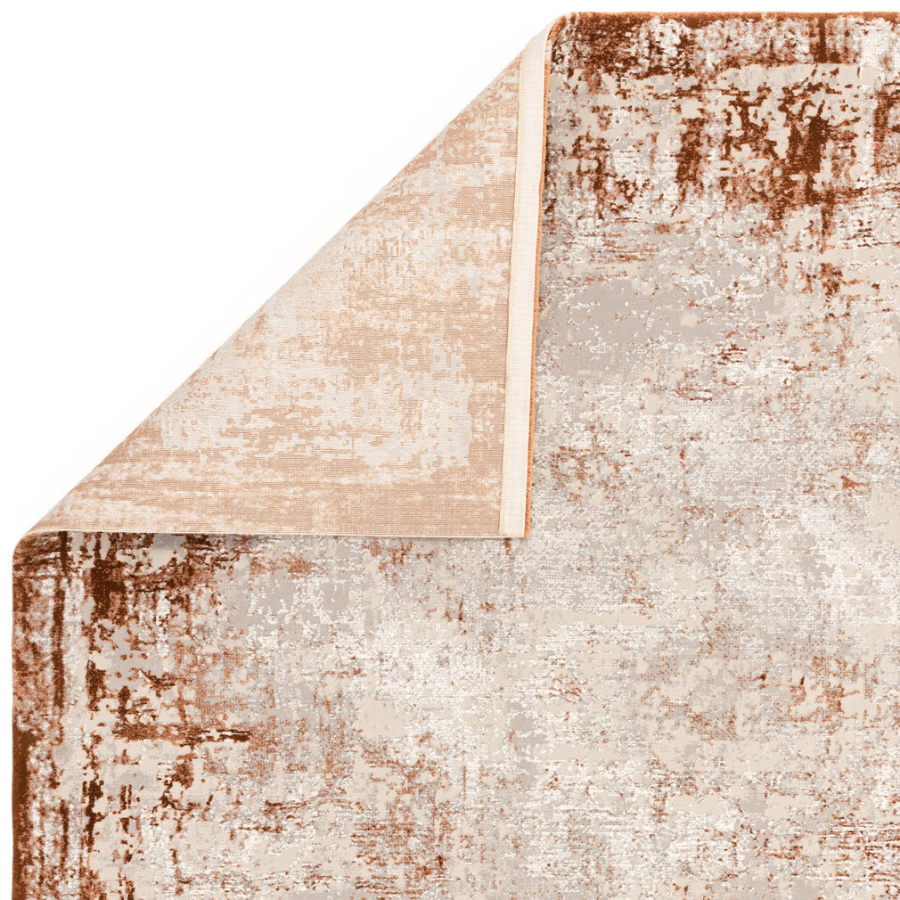 Kuza Border Rug Terracotta 120cm x 170cm