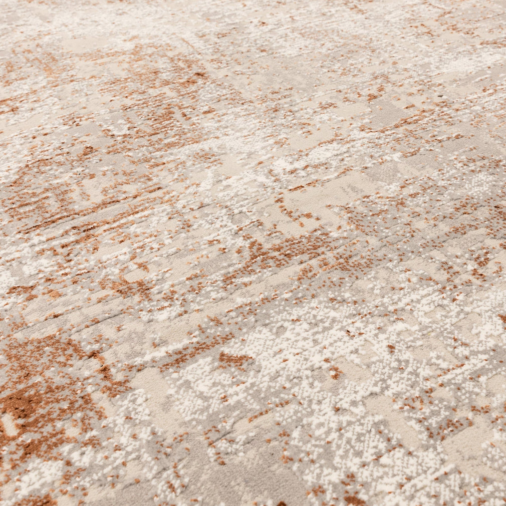 Kuza Border Rug Terracotta 120cm x 170cm
