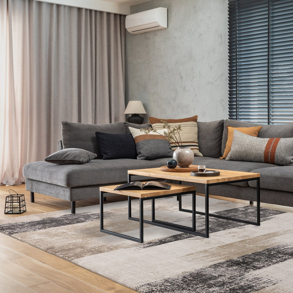 Kuza Lines Rug Beige 120cm x 170cm