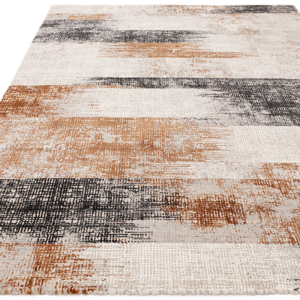 Kuza Lines Rug Terracotta 120cm x 170cm