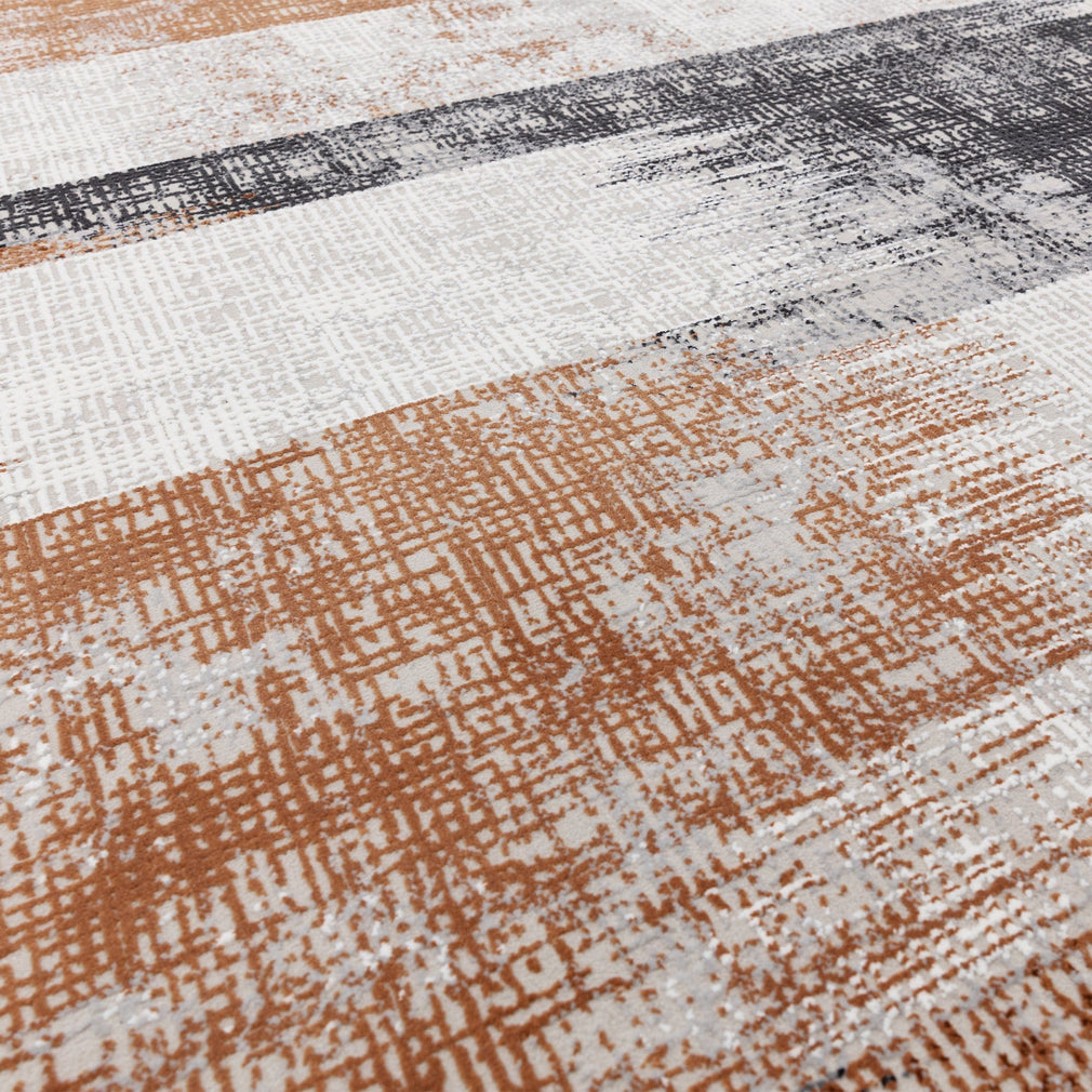 Kuza Lines Rug Terracotta 120cm x 170cm