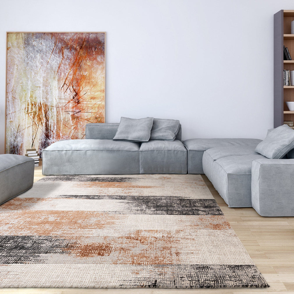 Kuza Lines Rug Terracotta 120cm x 170cm
