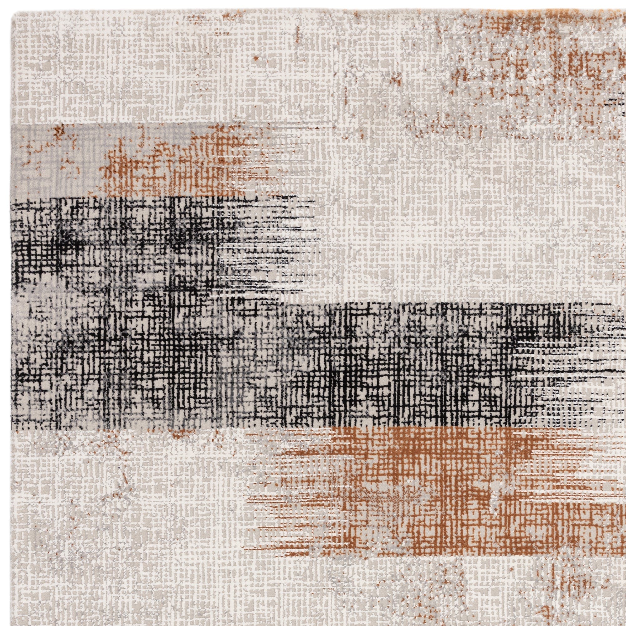 Kuza Lines Rug Terracotta 200cm x 290cm