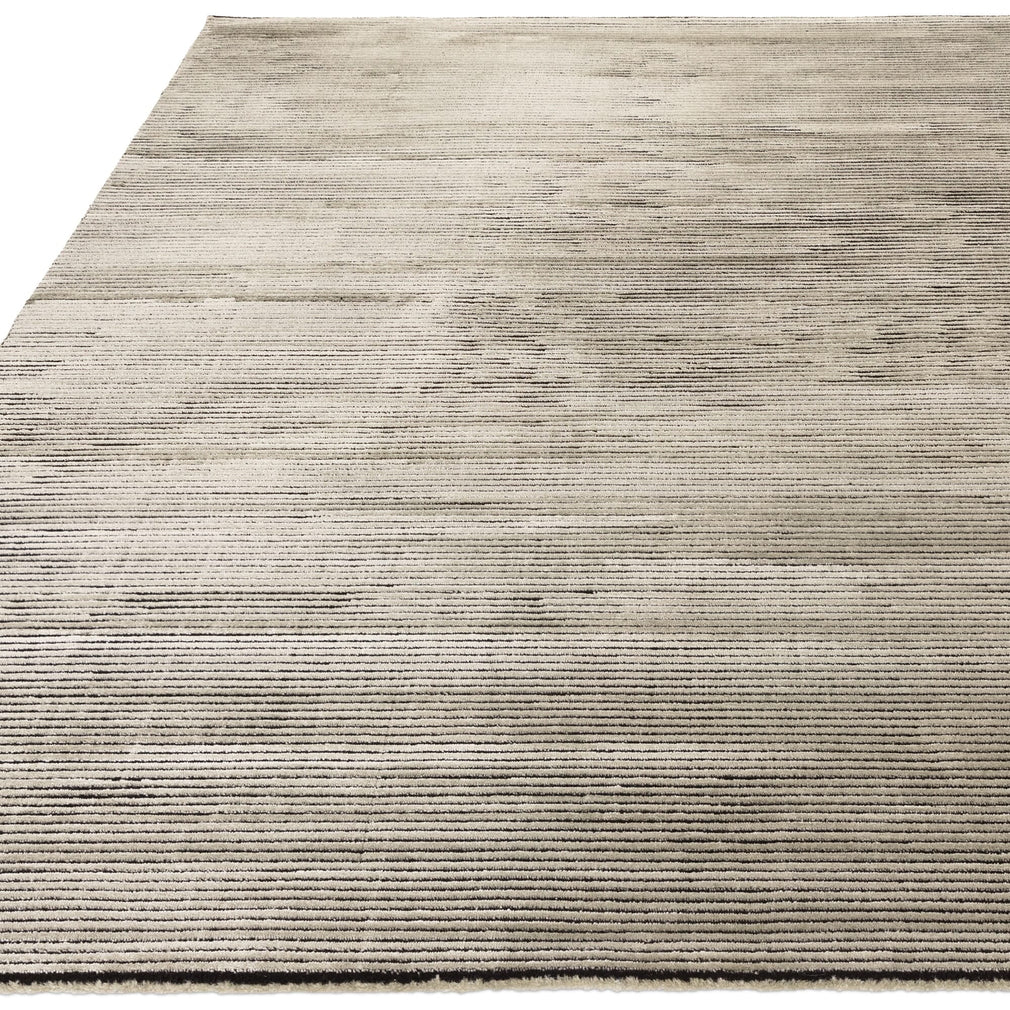 Kuza Plain Stripe Rug Khaki 200cm x 290cm