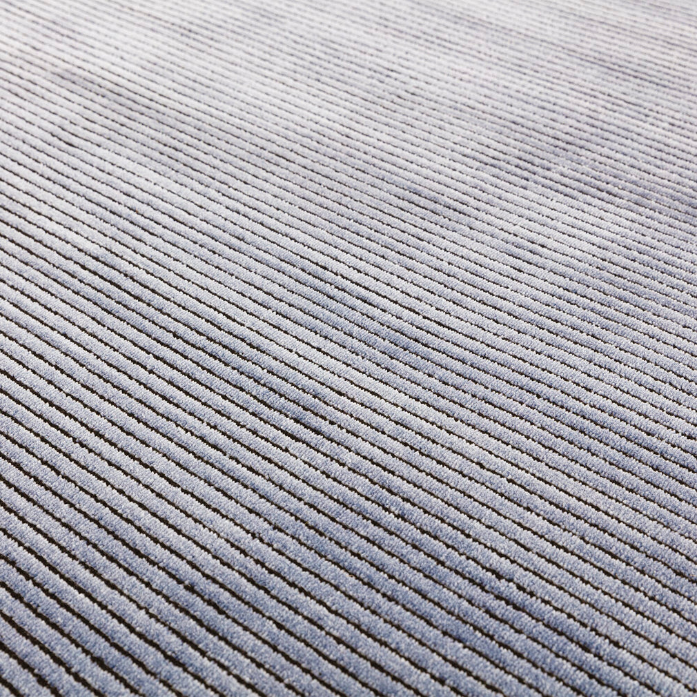 Kuza Plain Stripe Rug Navy 200cm x 290cm