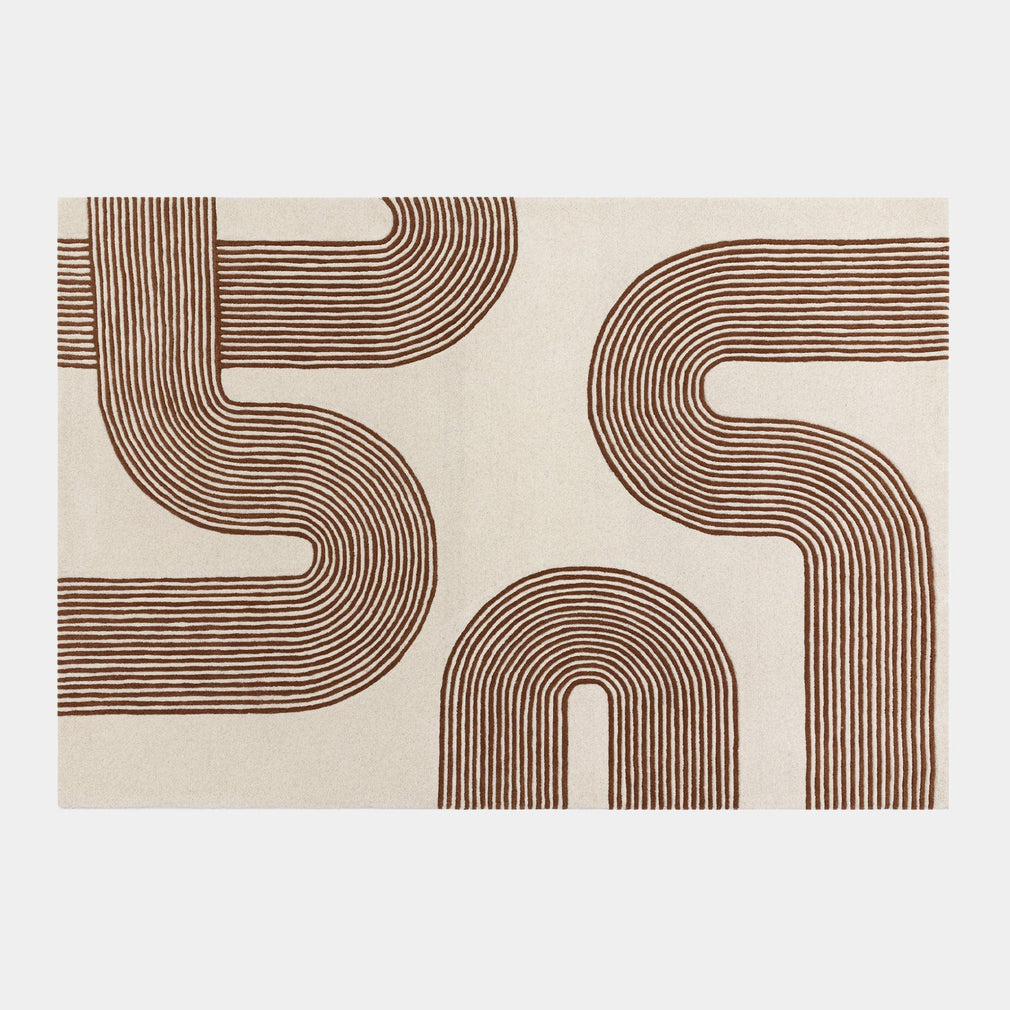 Matrix Arches - Patterned Rug Amber