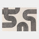 Matrix Arches - Patterned Rug Black
