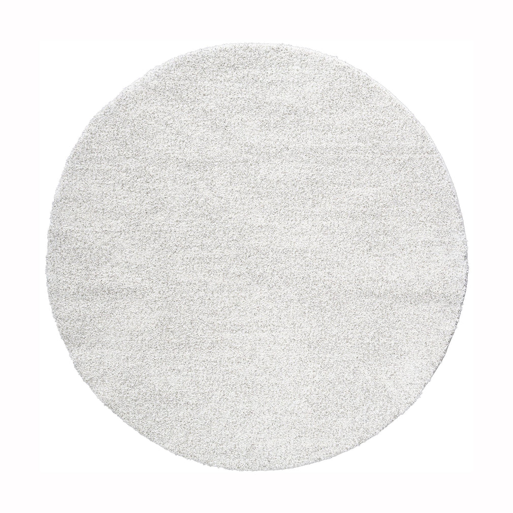 Mehari - Soft Round Rug 6242 Light Grey