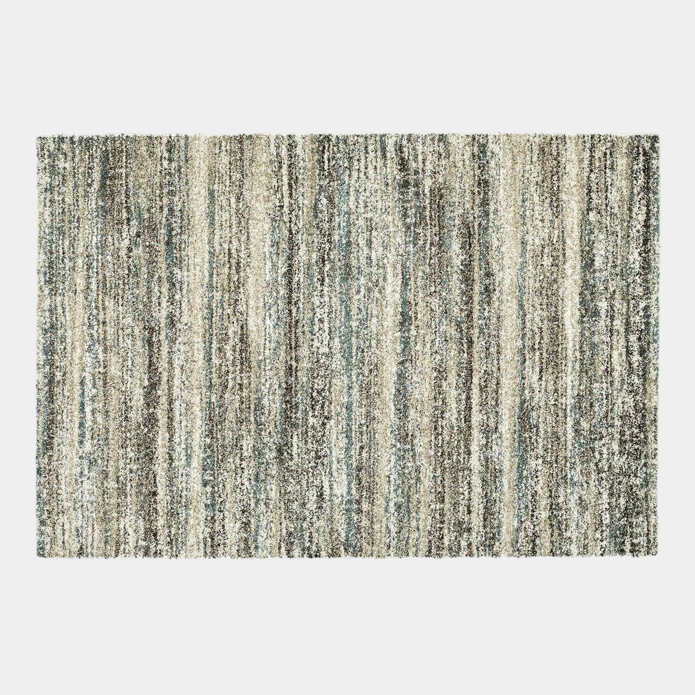 Mehari - Striped Rug Blue Beige - 6959