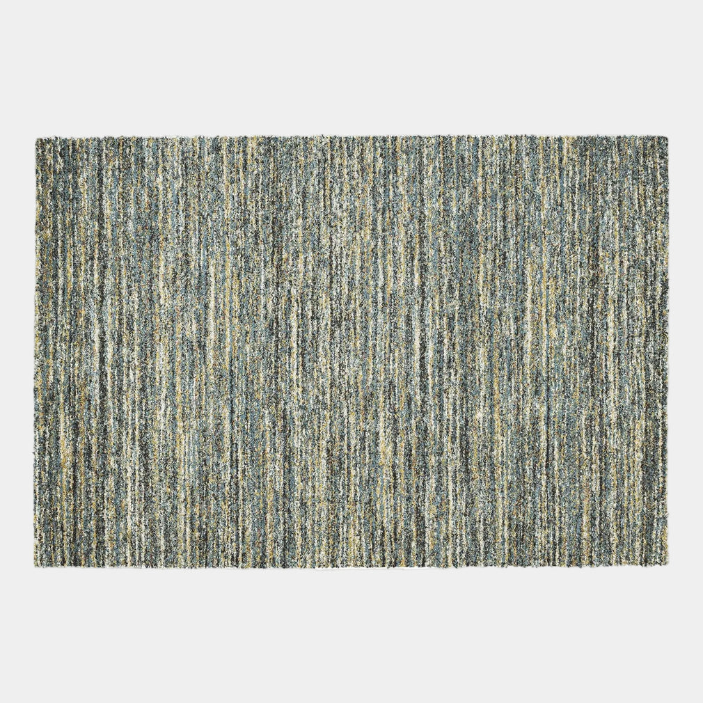 Mehari - Striped Rug Blue Cream - 5949