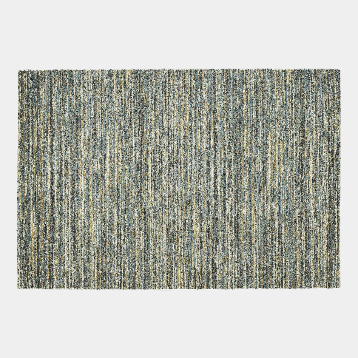 Mehari - Striped Rug Blue Cream - 5949