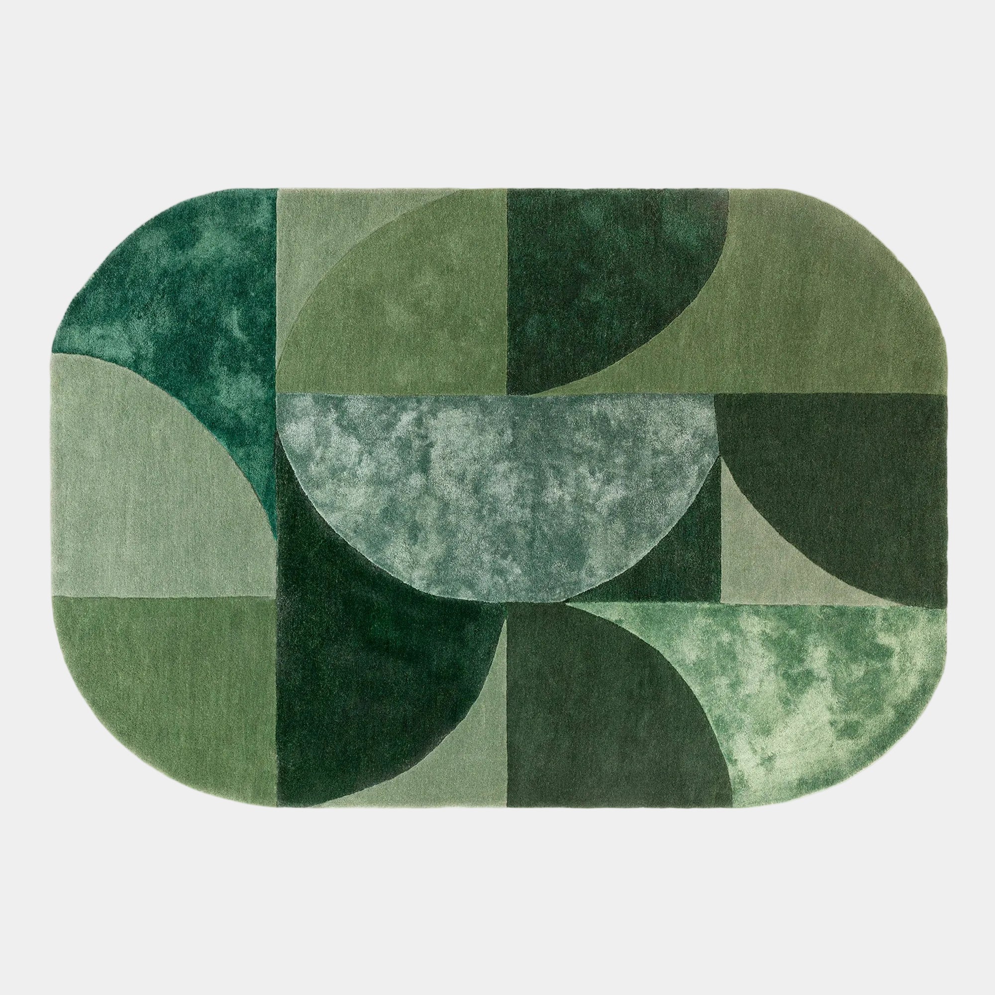Matrix Oval - Patterned Rug MAX75 Forest