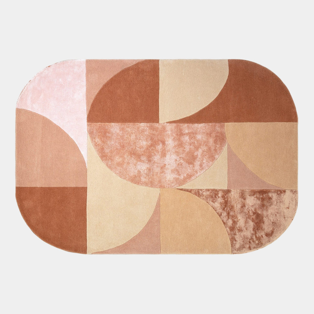 Matrix Oval - Patterned Rug MAX78 Earth