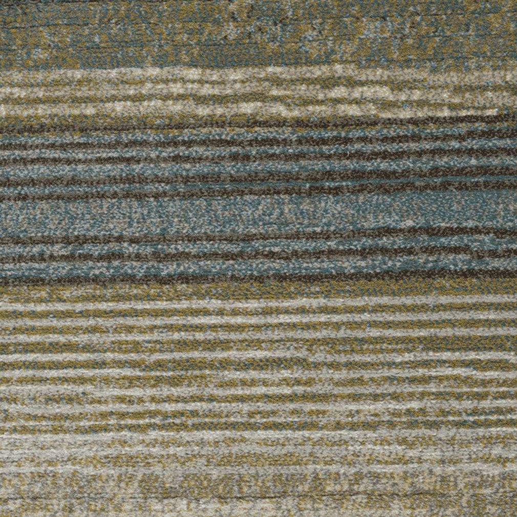 Galleria Green - Striped Rug
