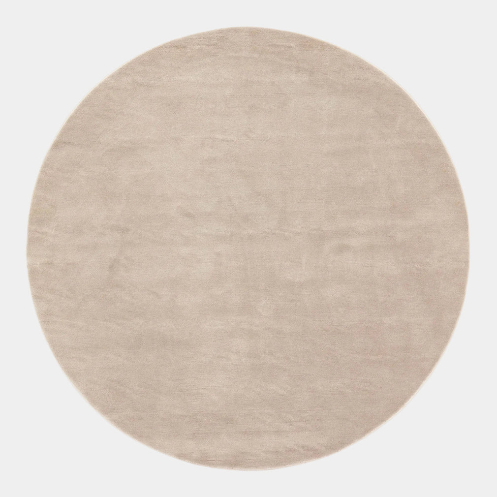 Northern Light Wool - Round Rug Oyster