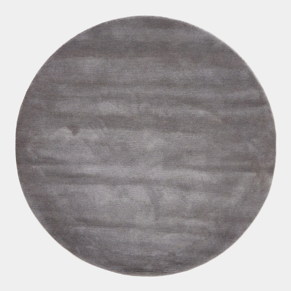 Northern Light Wool - Round Rug Concrete