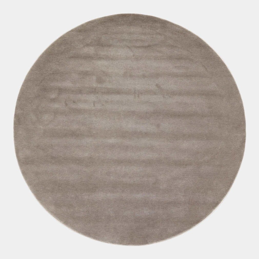 Northern Light Wool - Round Rug Smoke