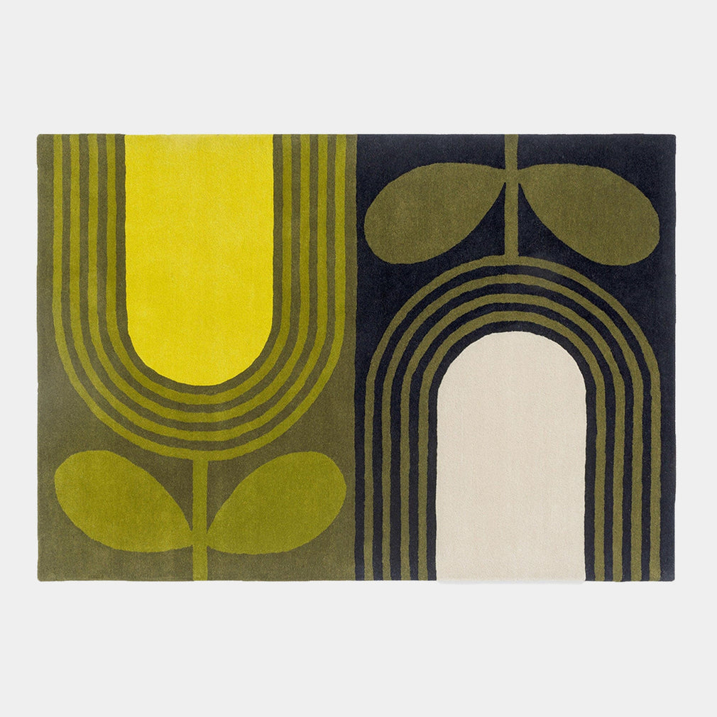 Orla Kiely Striped Tulip Seagrass - Wool Rug