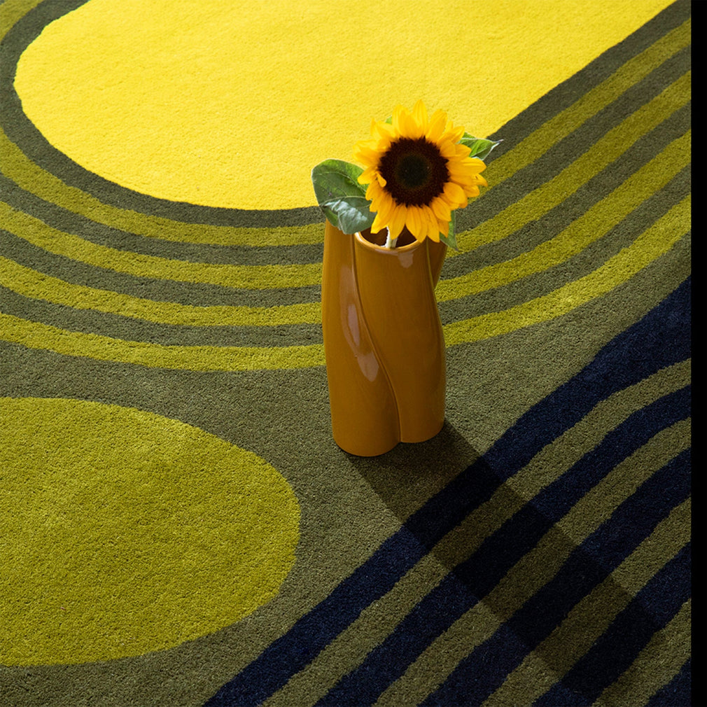 Orla Kiely Striped Tulip Seagrass - Wool Rug