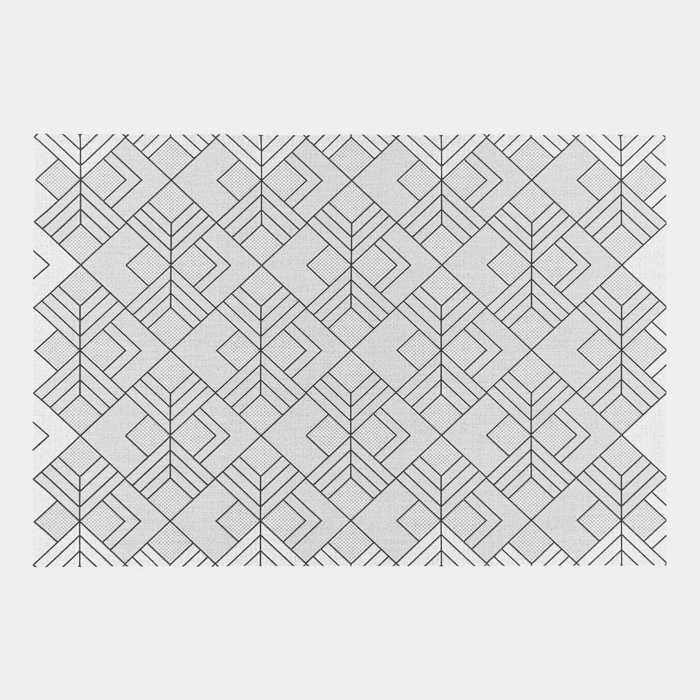 Patio Rug PAT16 Deco Ivory 80cm x 150cm