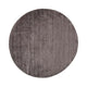 Plain Dust Round Rug Dark Brown 150cm