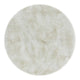 Plush - Round Rug White