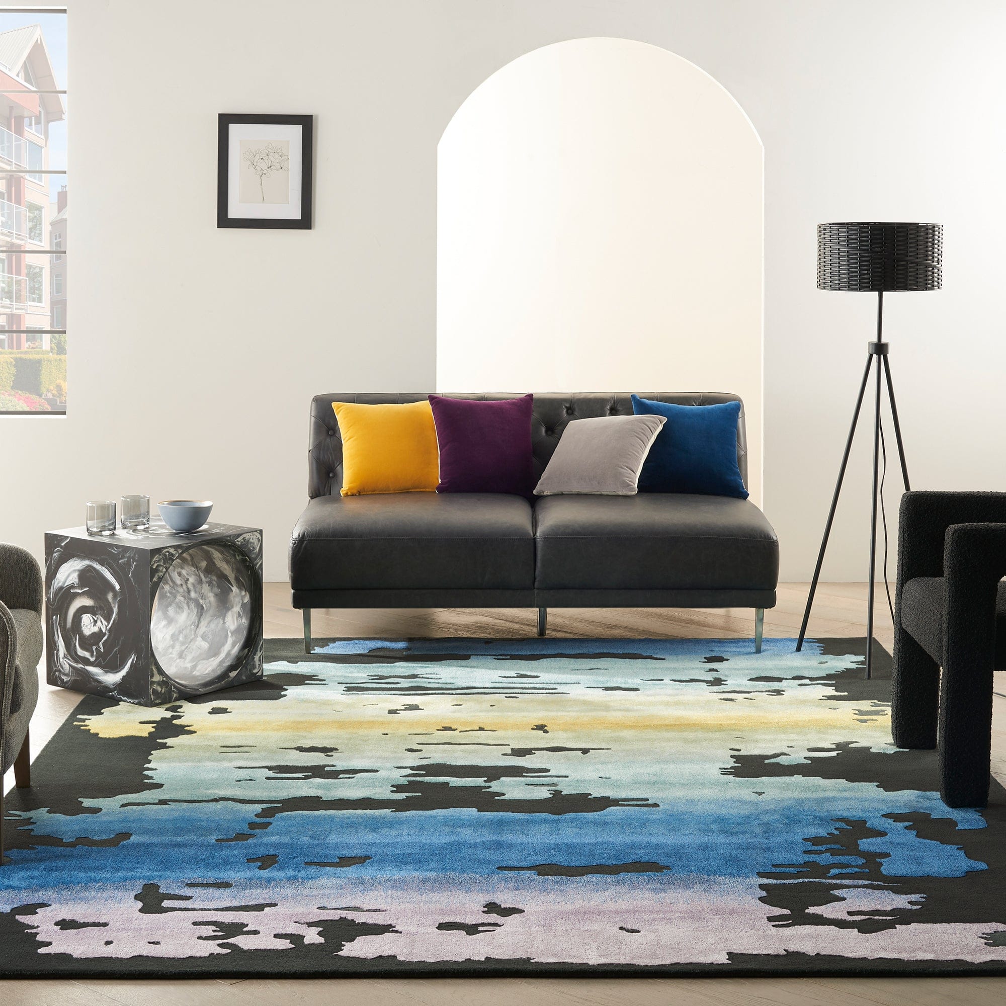 Prismatic PRS23 - Black Multi Rug