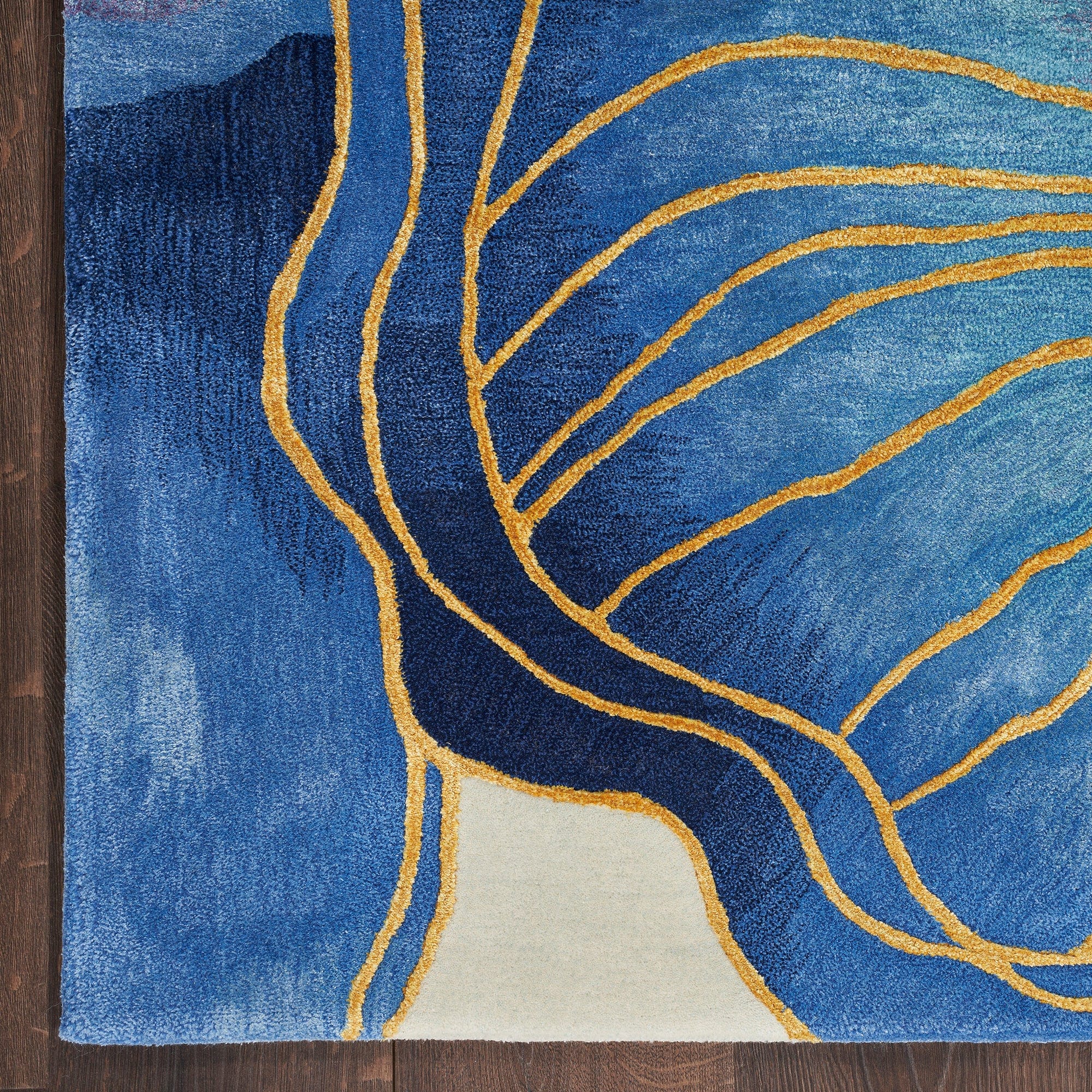 Prismatic Rug - PRS32 Blue Gold 259 x 351cm