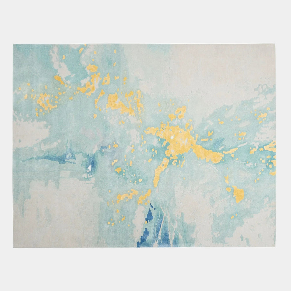 Prismatic PRS26 - Sea Foam Gold Rug