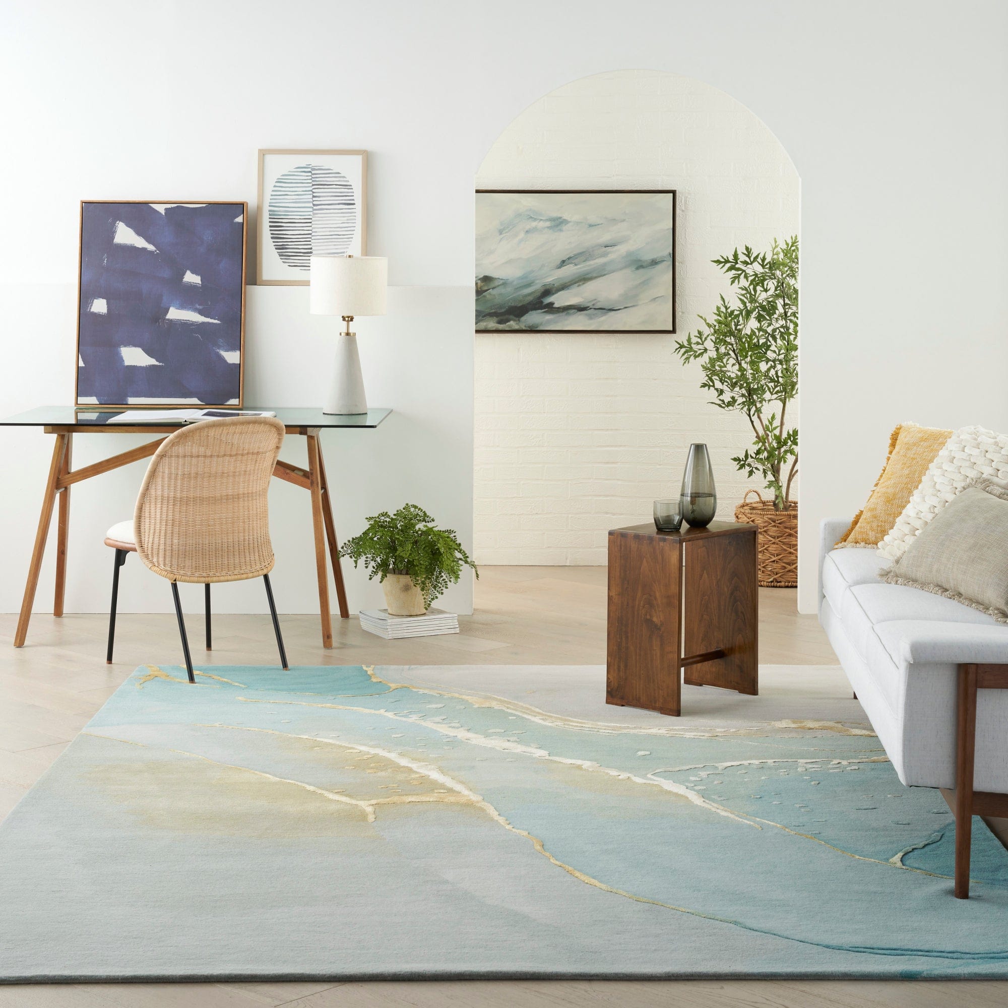Prismatic PRS27 - Grey Seafoam Rug