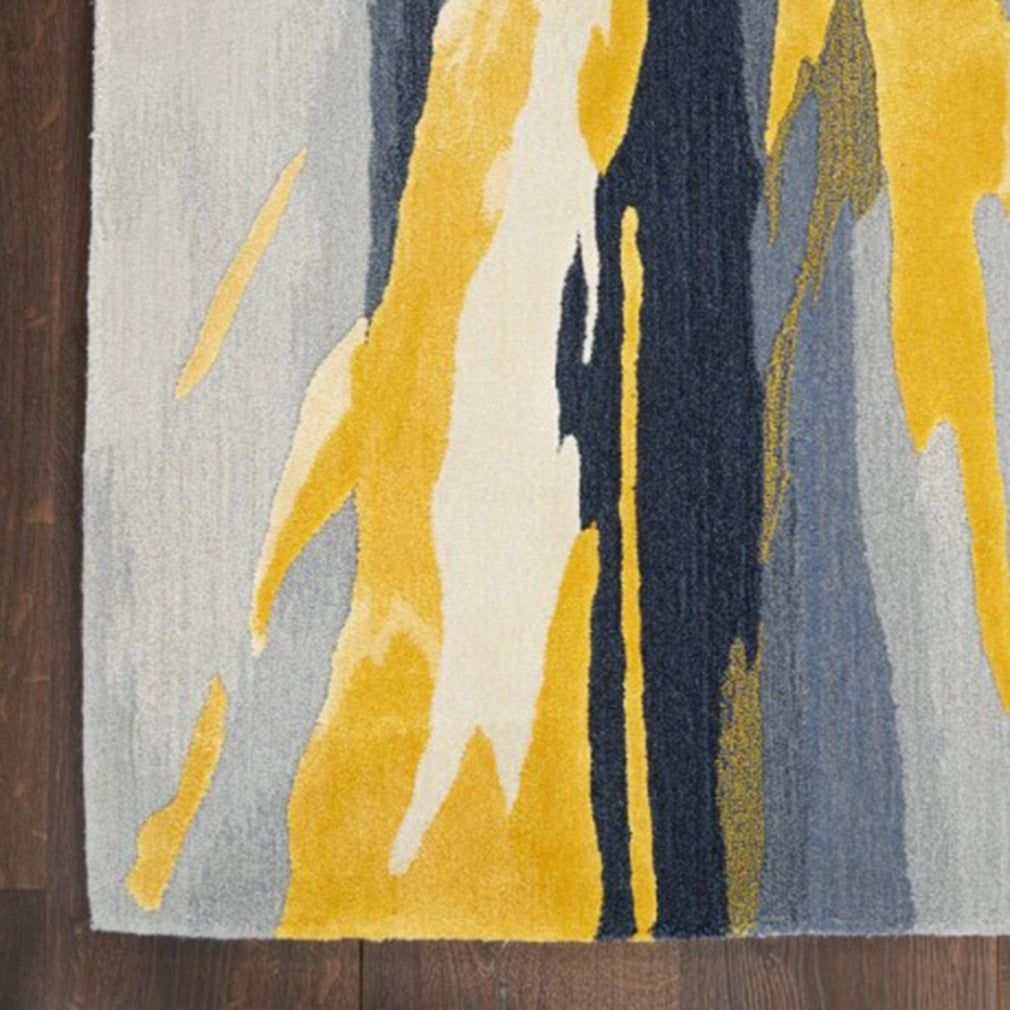 Prismatic Rug PRS24 Grey Gold 114 x 175cm