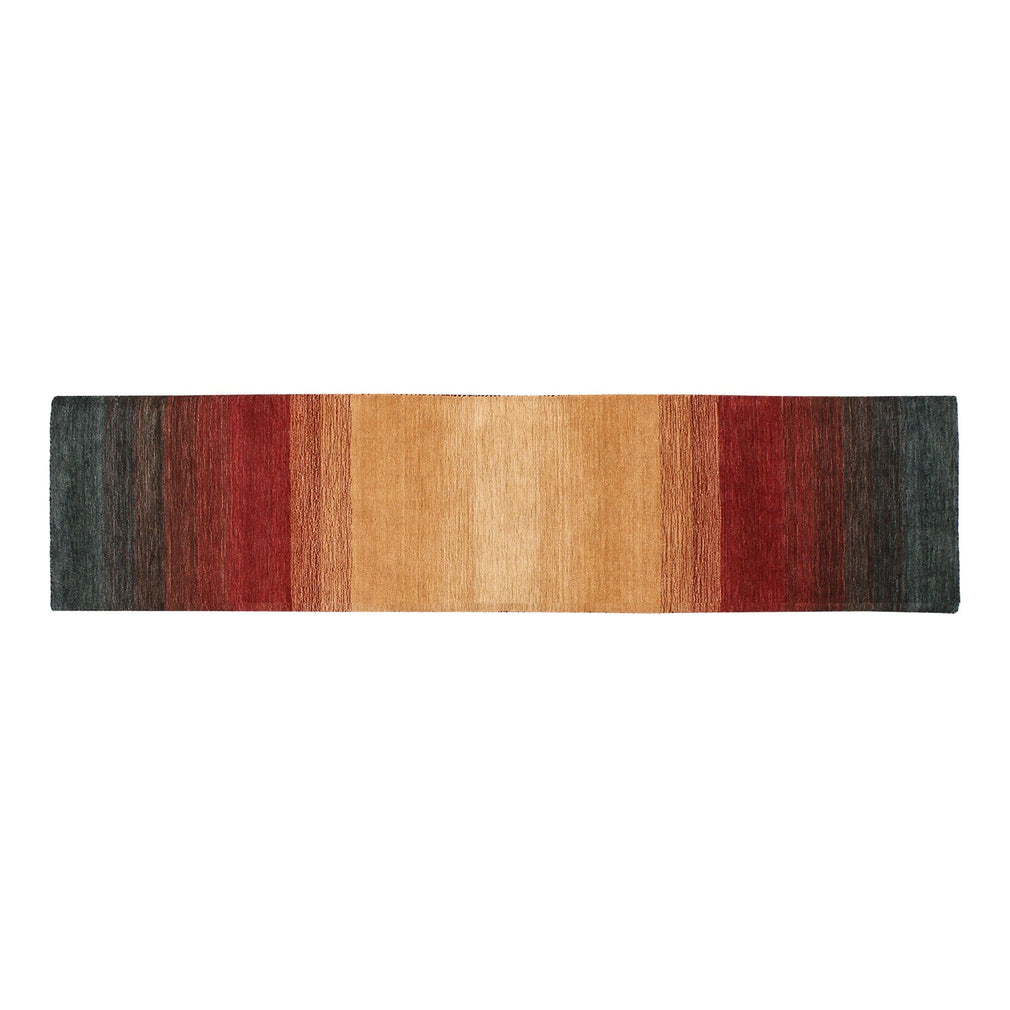 Panorama Rug Black/Terra 80cm x 200cm Runner