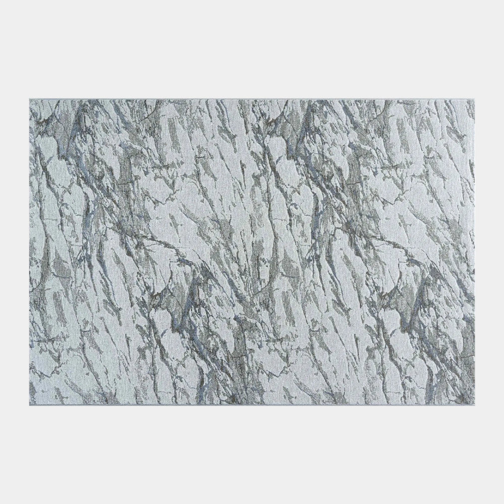 Quartz - Patterned Rug Blue