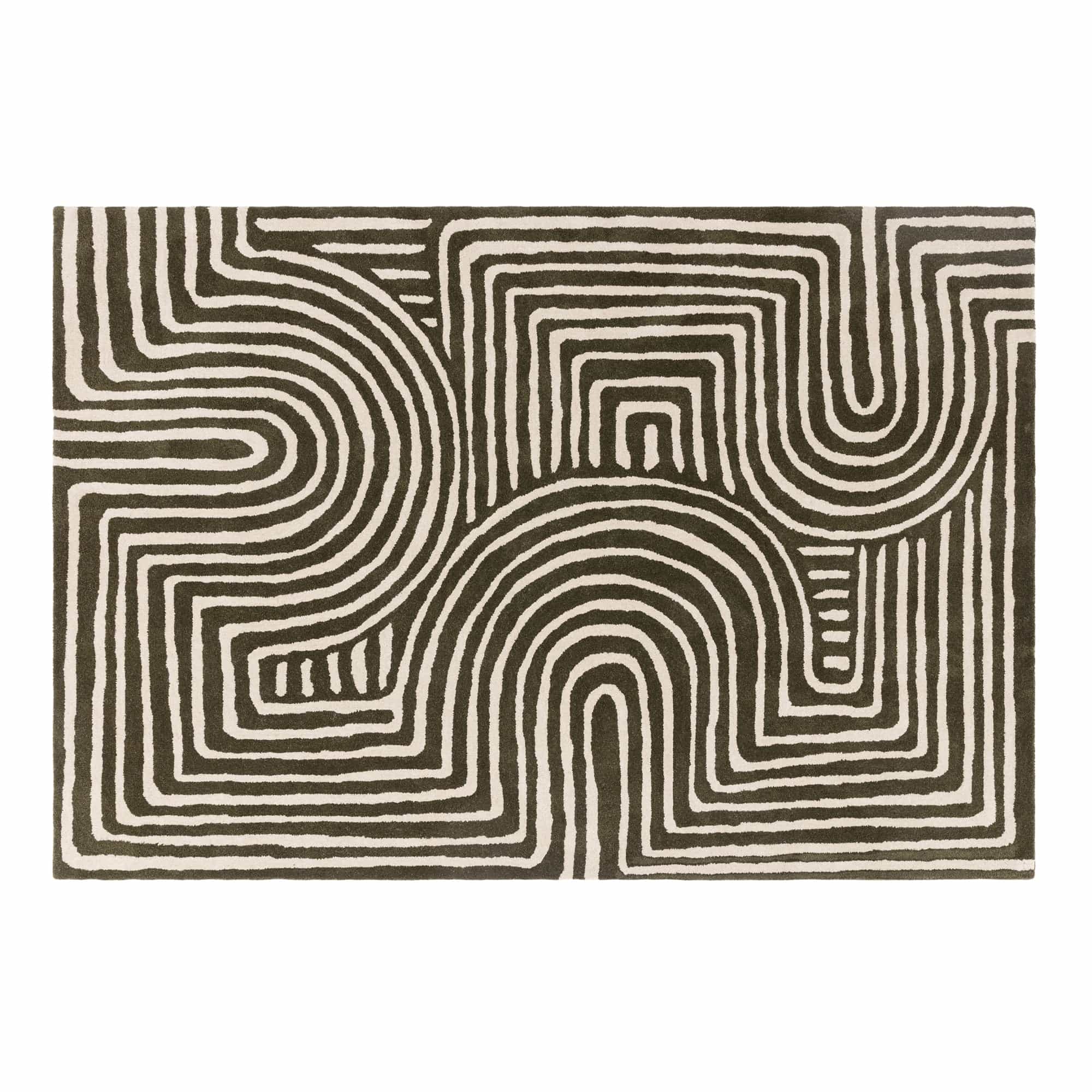 Reef Curve Rug RF30 Forest 120cm x 170cm